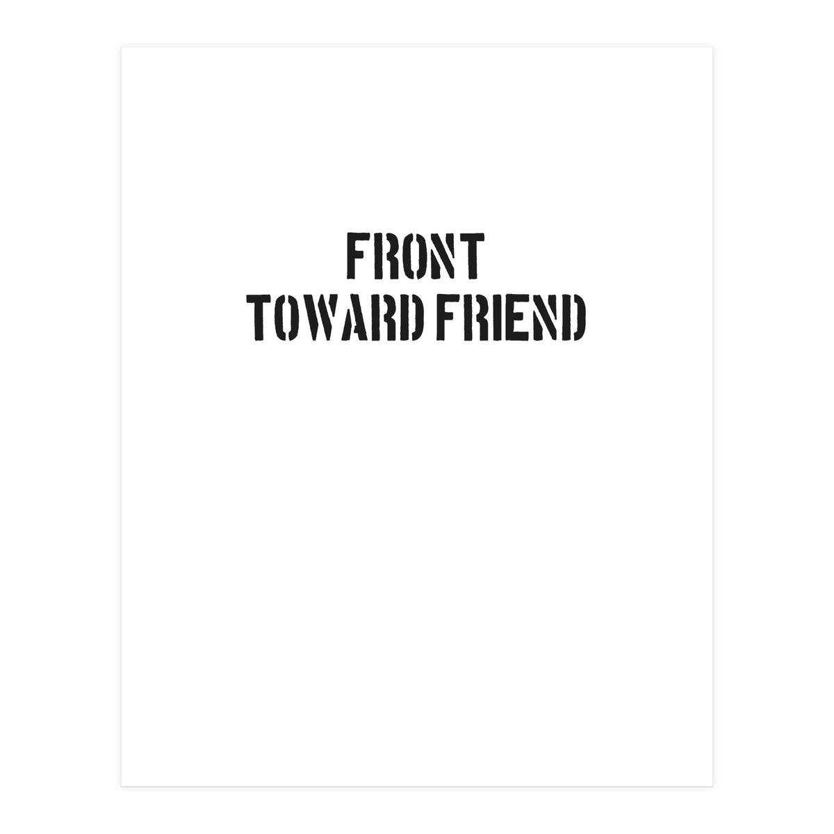 TOWARD FRIEND (Print Only)