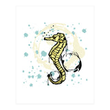 Sea Horse Scribble sketch (Print Only) thumbnail