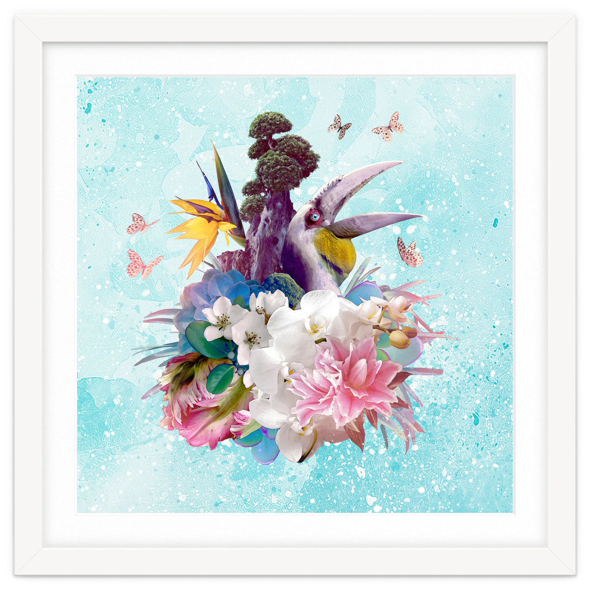 Floral Hornbill Blue