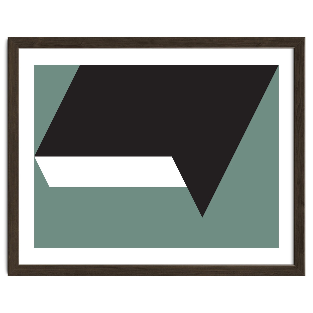 Geometric Shapes No. 85 - black, white & grey