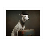 Whippet with His Suitcase (Print Only) thumbnail