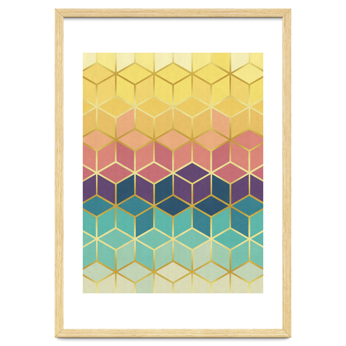 Colorful and golden pattern I