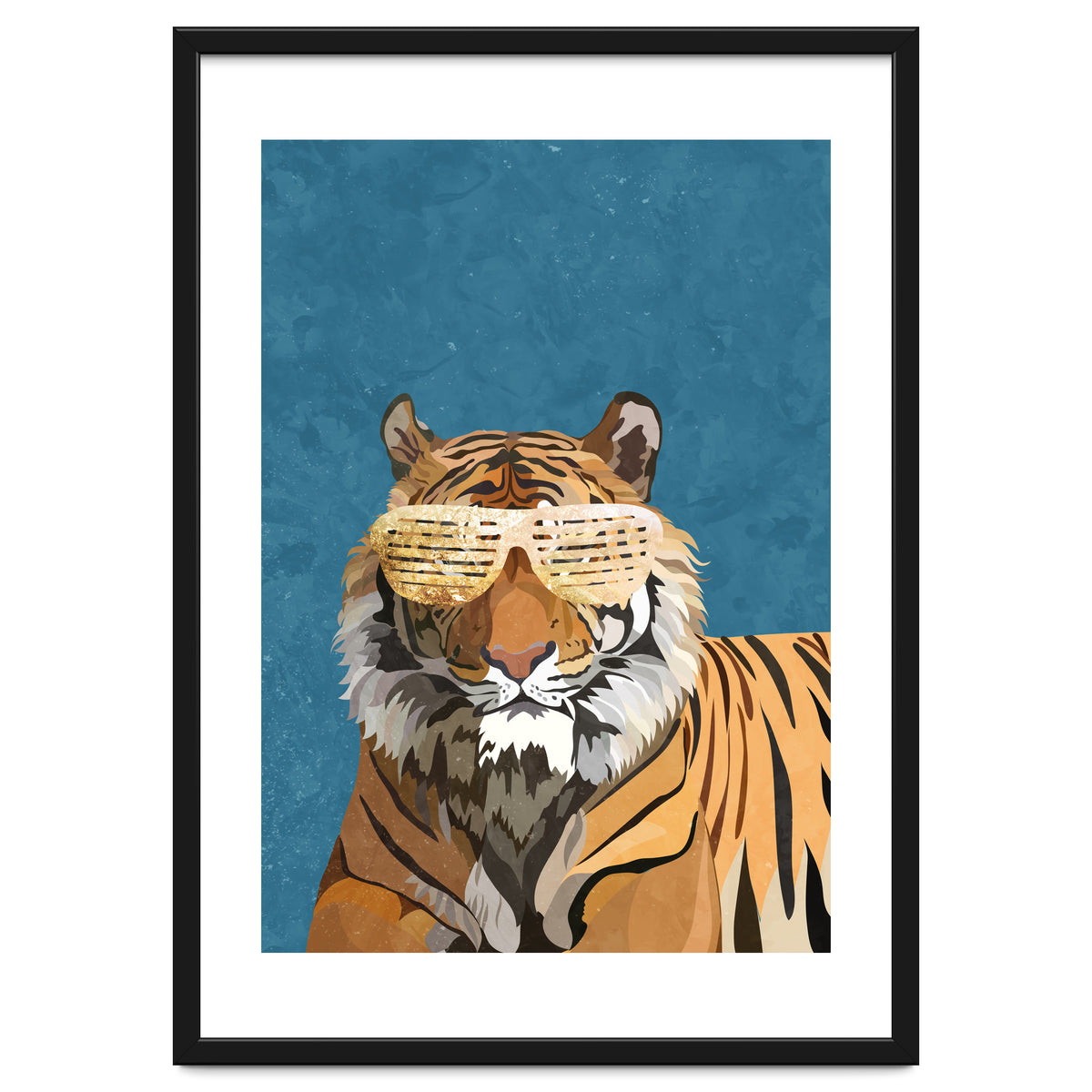 Hip Hop Tiger Blue and Gold