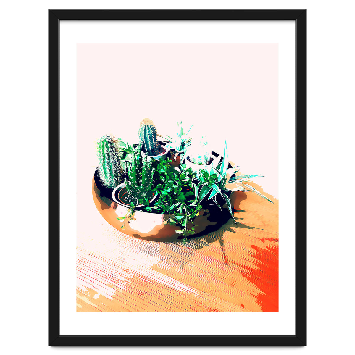 Cacti In A Copper Pot