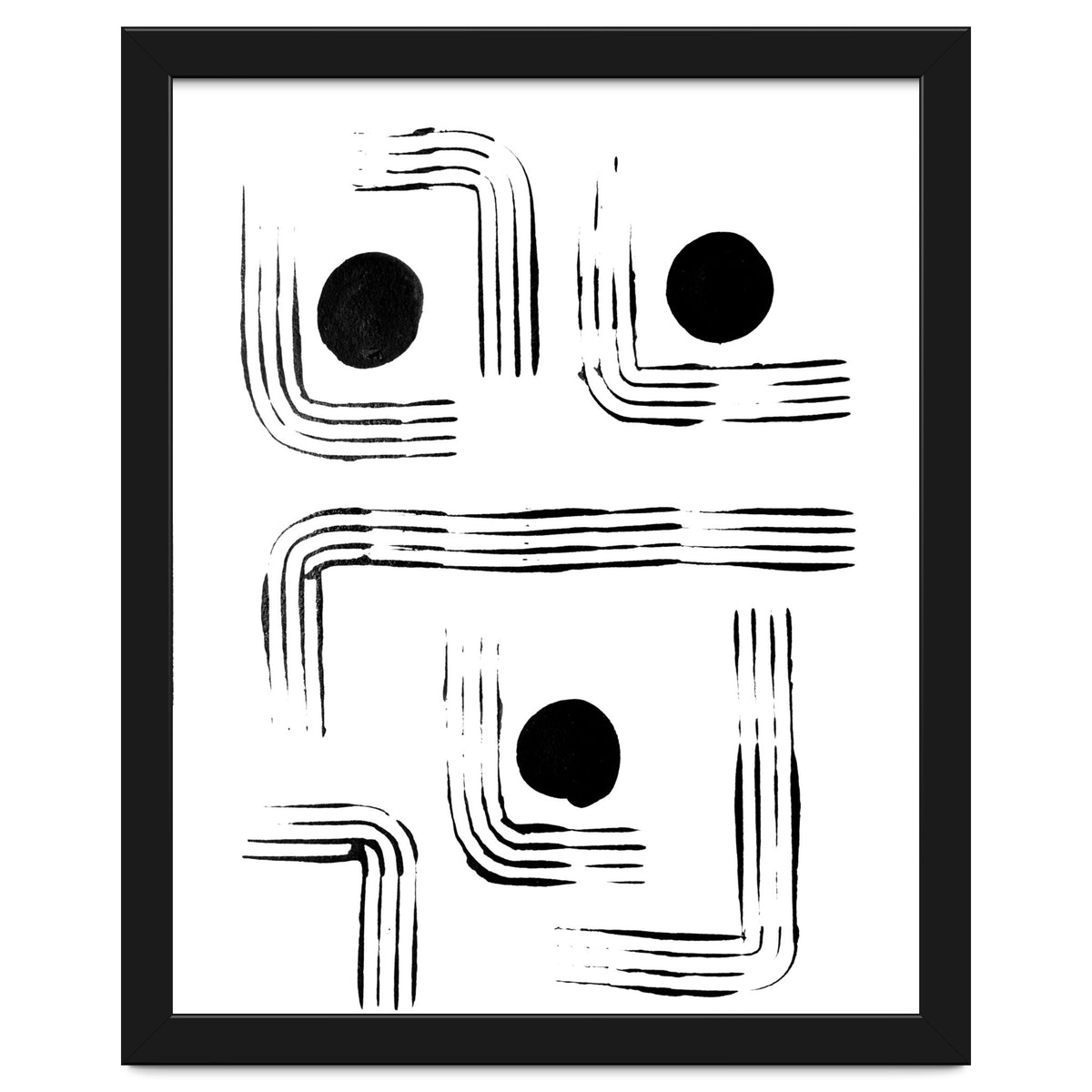 Mid-century Modern Monochrome Print #2