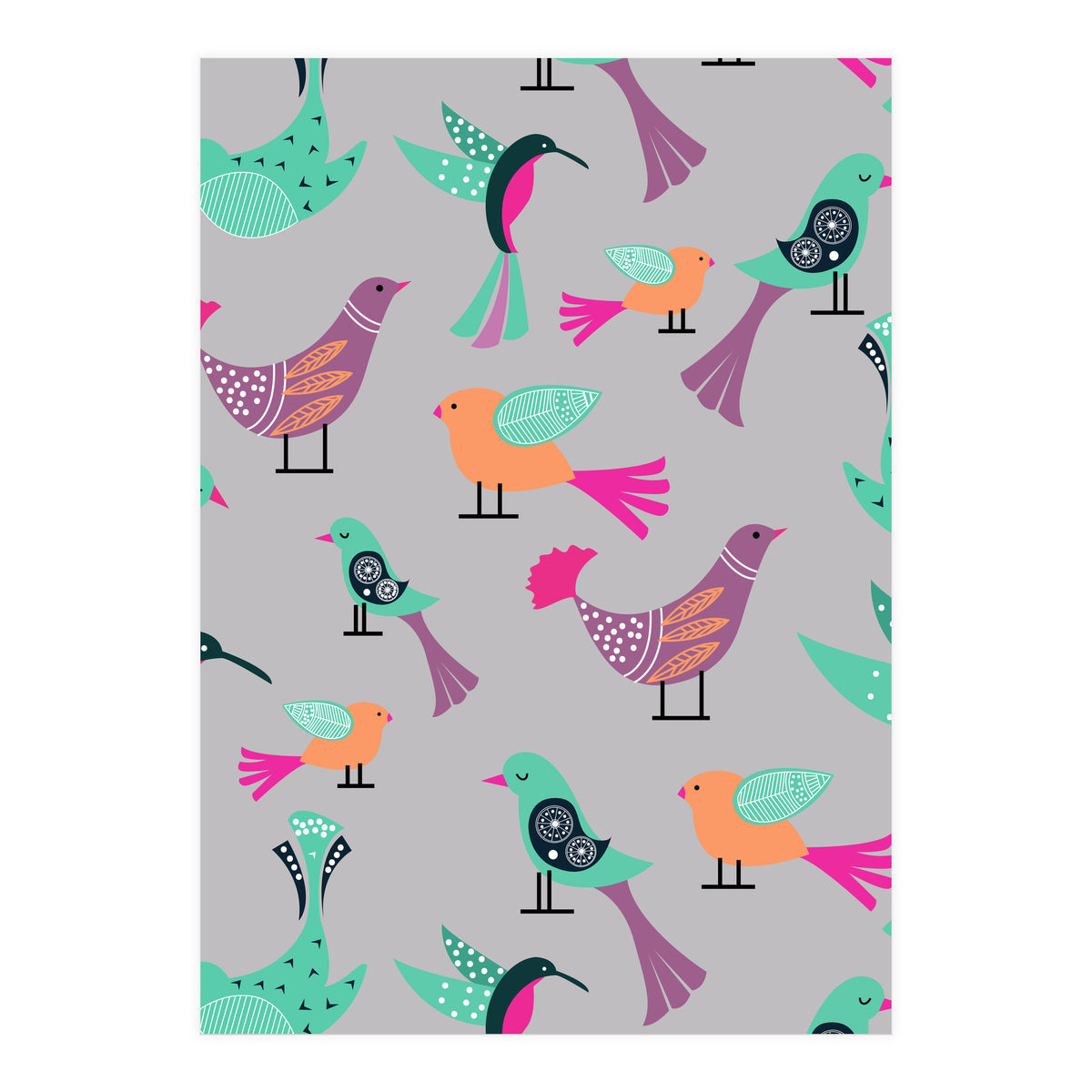 Birds Pattern (Print Only)
