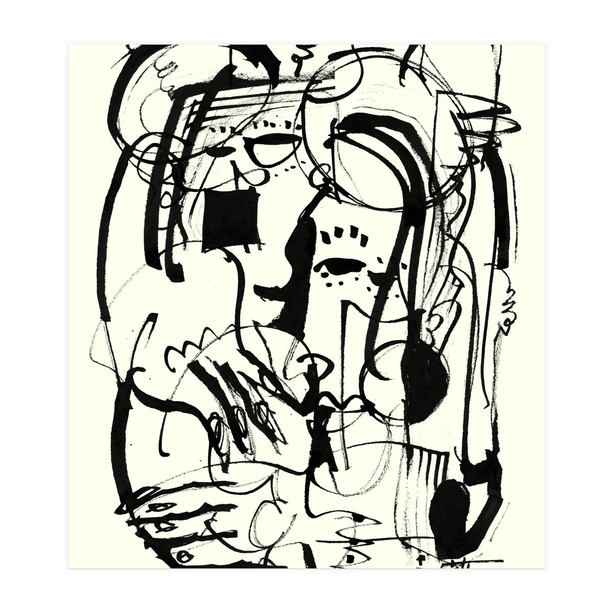 Two Shy Angels (Print Only)