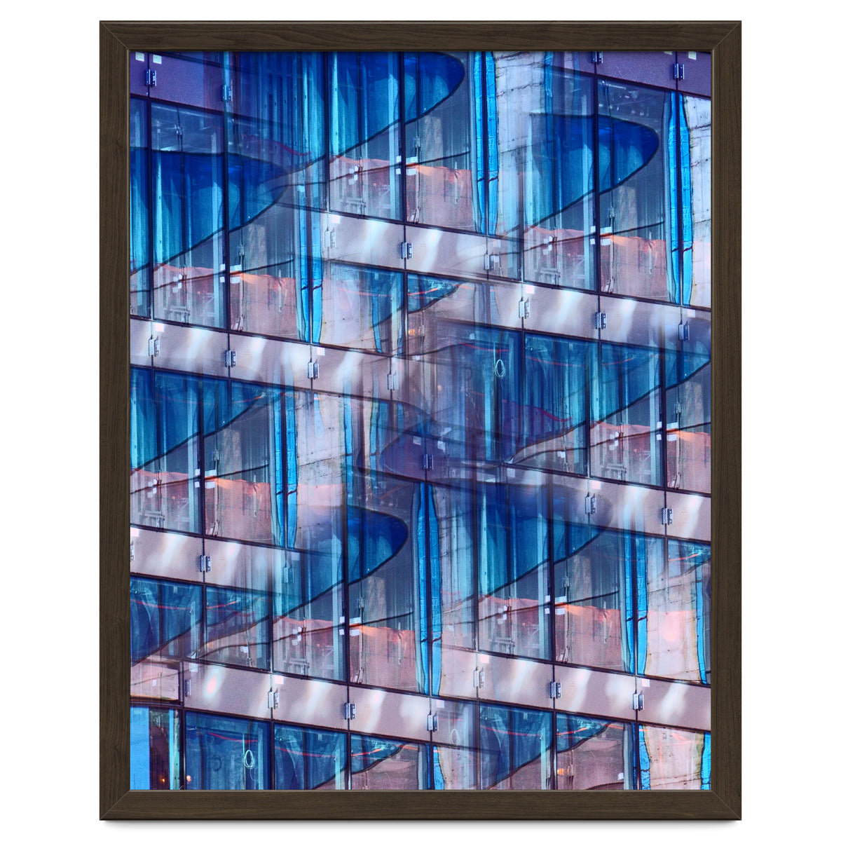 Blue Skyscraper Abstract