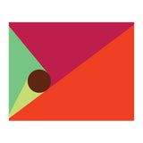 Geometric Shapes No. 25 - orange, mint & purple (Print Only) thumbnail
