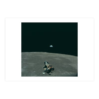 Earth, Moon And Lunar Module, As11 44 6643 (Print Only)