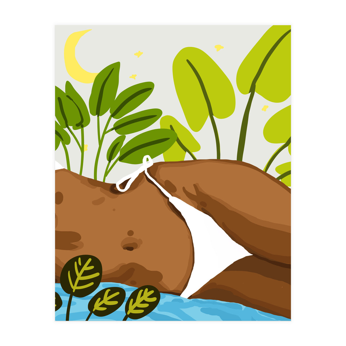 Is it Summer yet Modern Bohemian Black Woman, Bikini (Print Only)