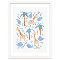 Jungle Giraffes | Blue