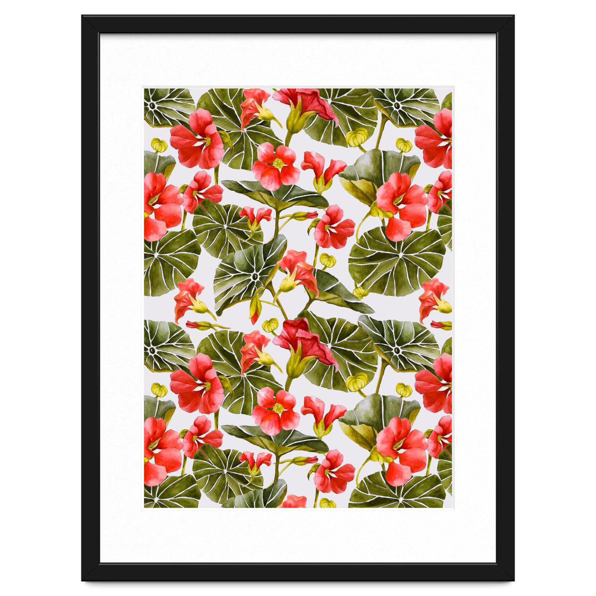 Nasturtiums watercolor 02