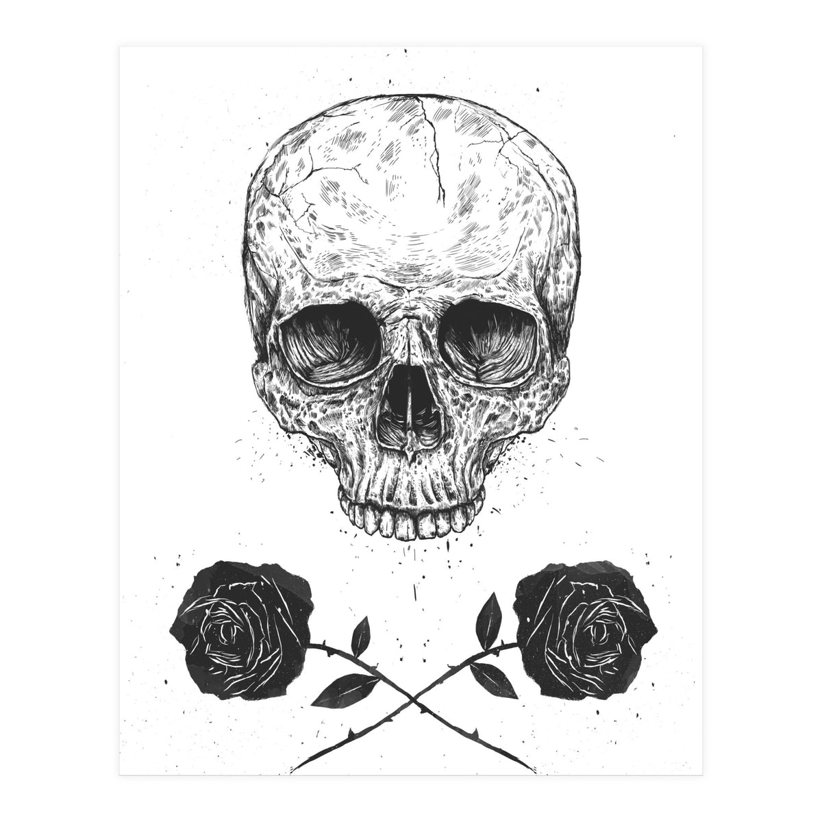 Skull N Roses (Print Only)