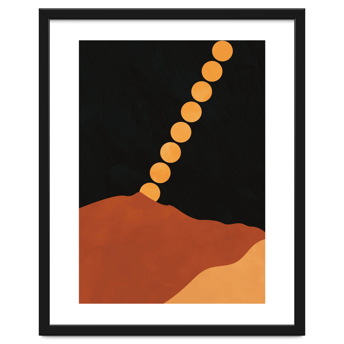 Mountain Hills Moon Earth Tones