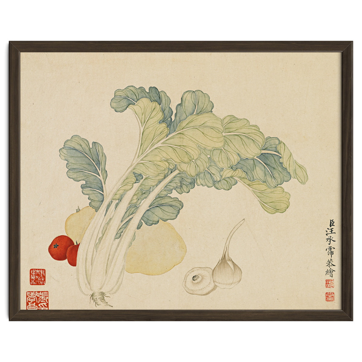 Wang Chengyu ~flowers, Vegetables, Chinese Cabbage, Potatoes, Garlic, Tomatoes, Vegetables