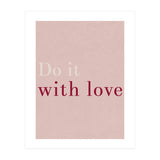 Do It With Love, Pink (Print Only) thumbnail