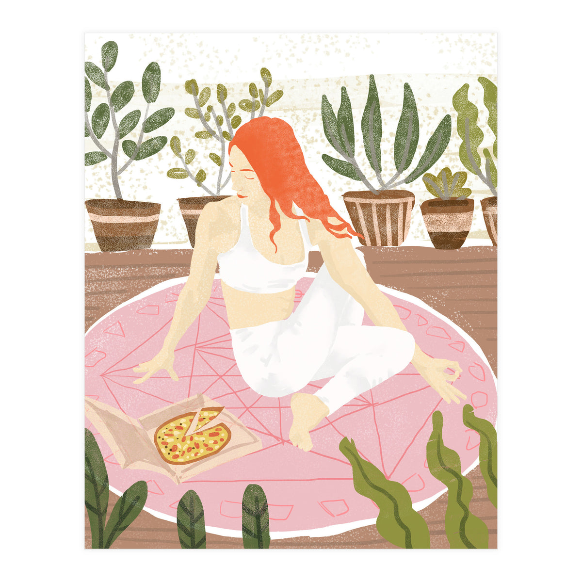 Yoga + Pizza (Print Only)