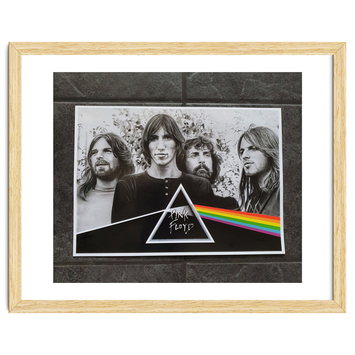 Pink Floyd DSOTM Pencil Portrait Print