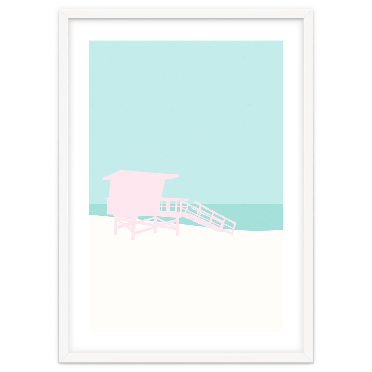 Minimal Lifeguard Tower - Turquoise Coast