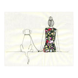 Girl And Dog Print (Print Only) thumbnail