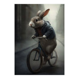 Rabbit Riding a Bicycle (Print Only) thumbnail