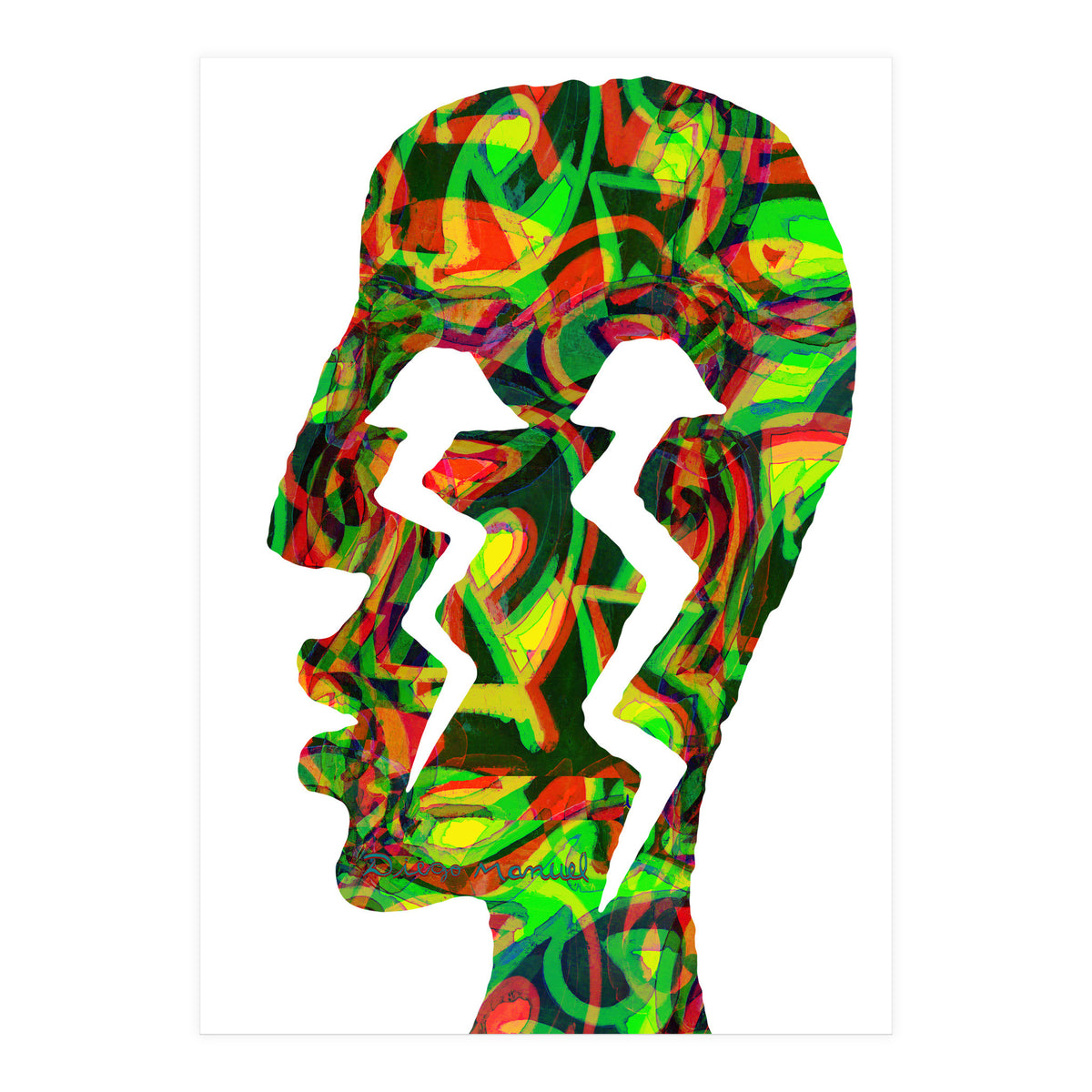 Perfil Con Rayos  (Print Only)