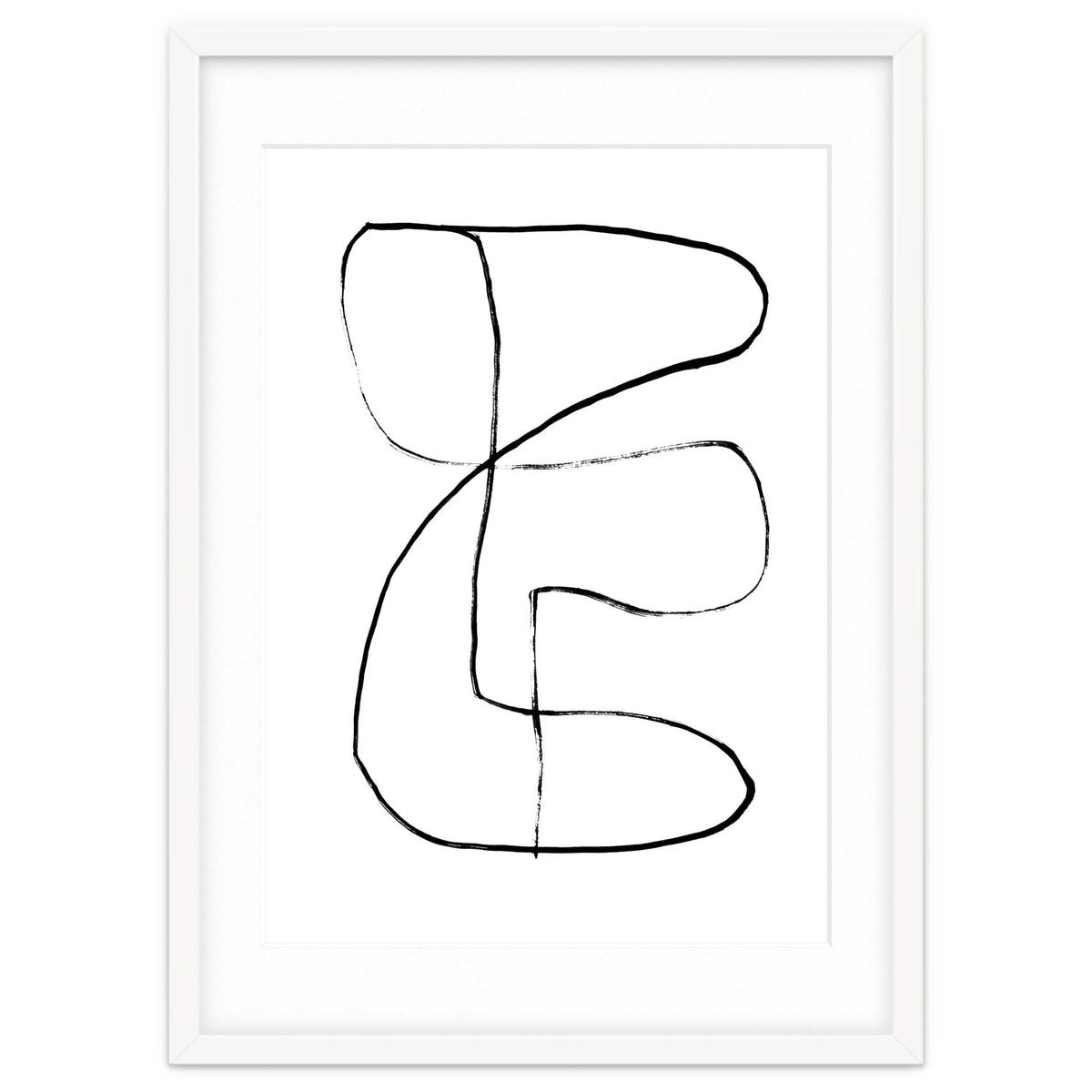 Mid-Century Line Art Print #1