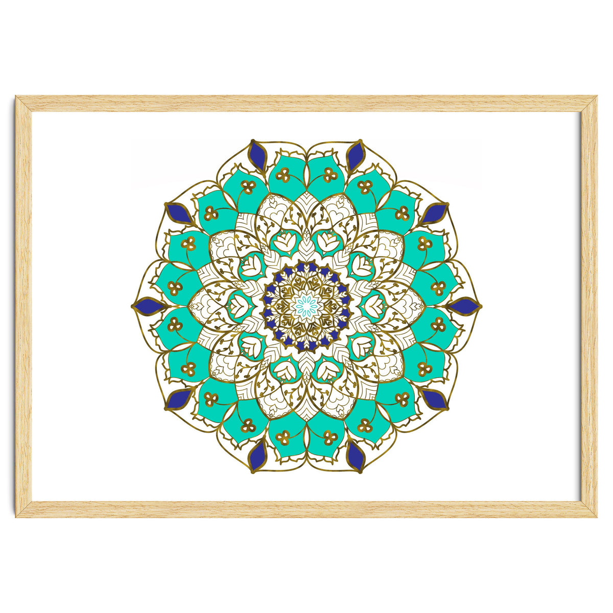 Blue and Gold Mandala