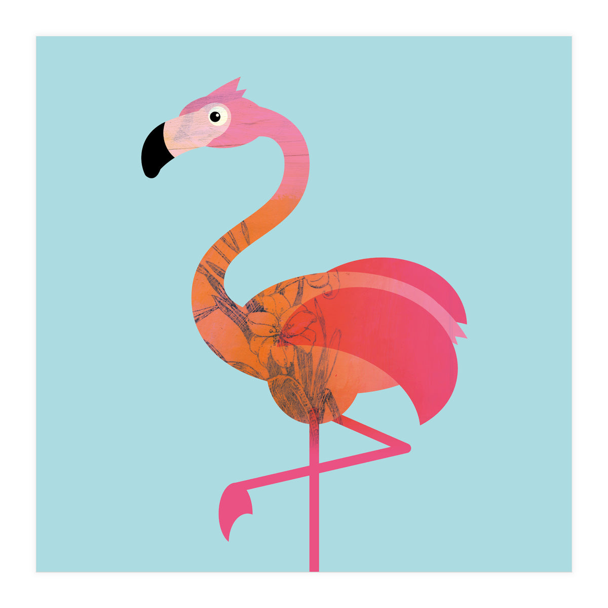 Kids Room Flamingo (Print Only)