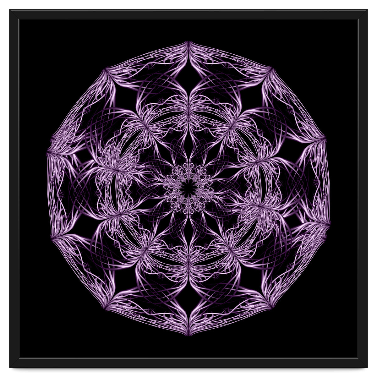 Mandala purple and black