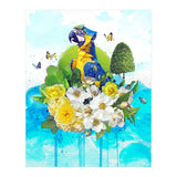 Floral Parrot  (Print Only) thumbnail