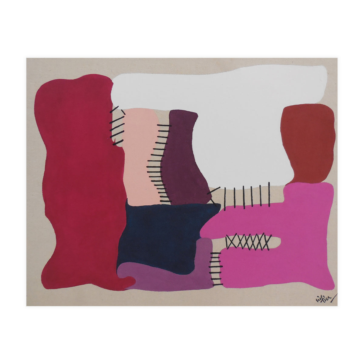 Only Strings Attached Abstract Art (Print Only)