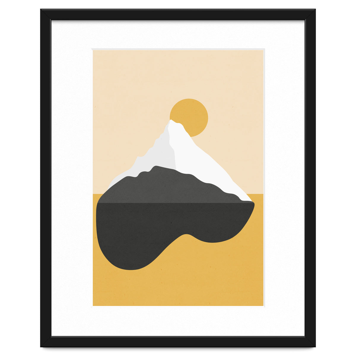 Abstract Mountain - Golden Desert