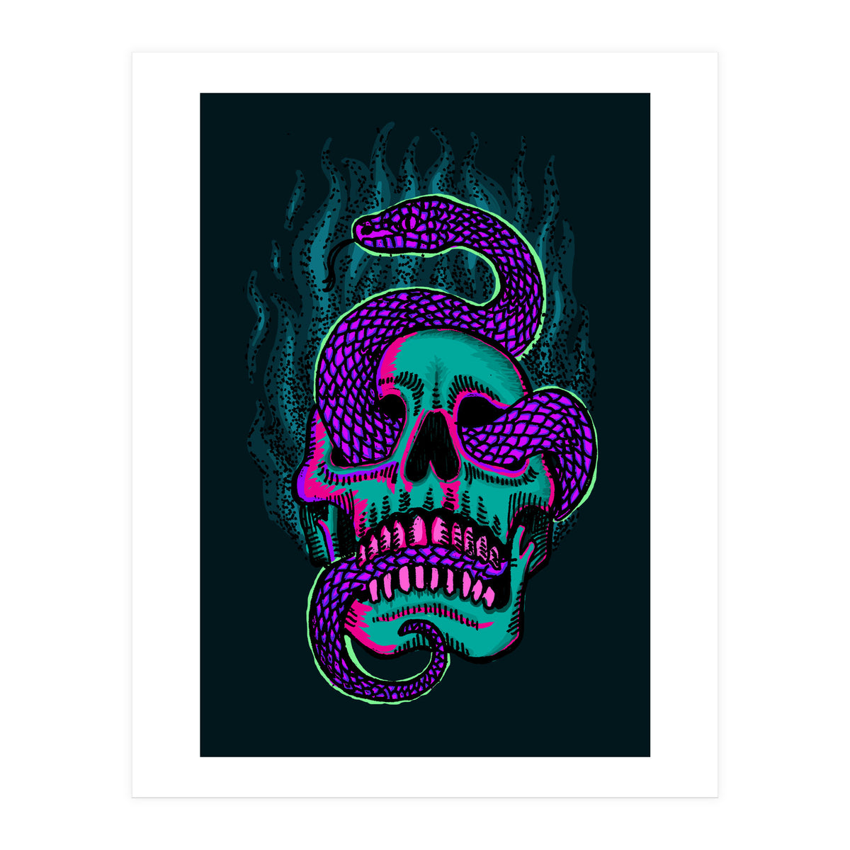 Skull & Snake (Print Only)