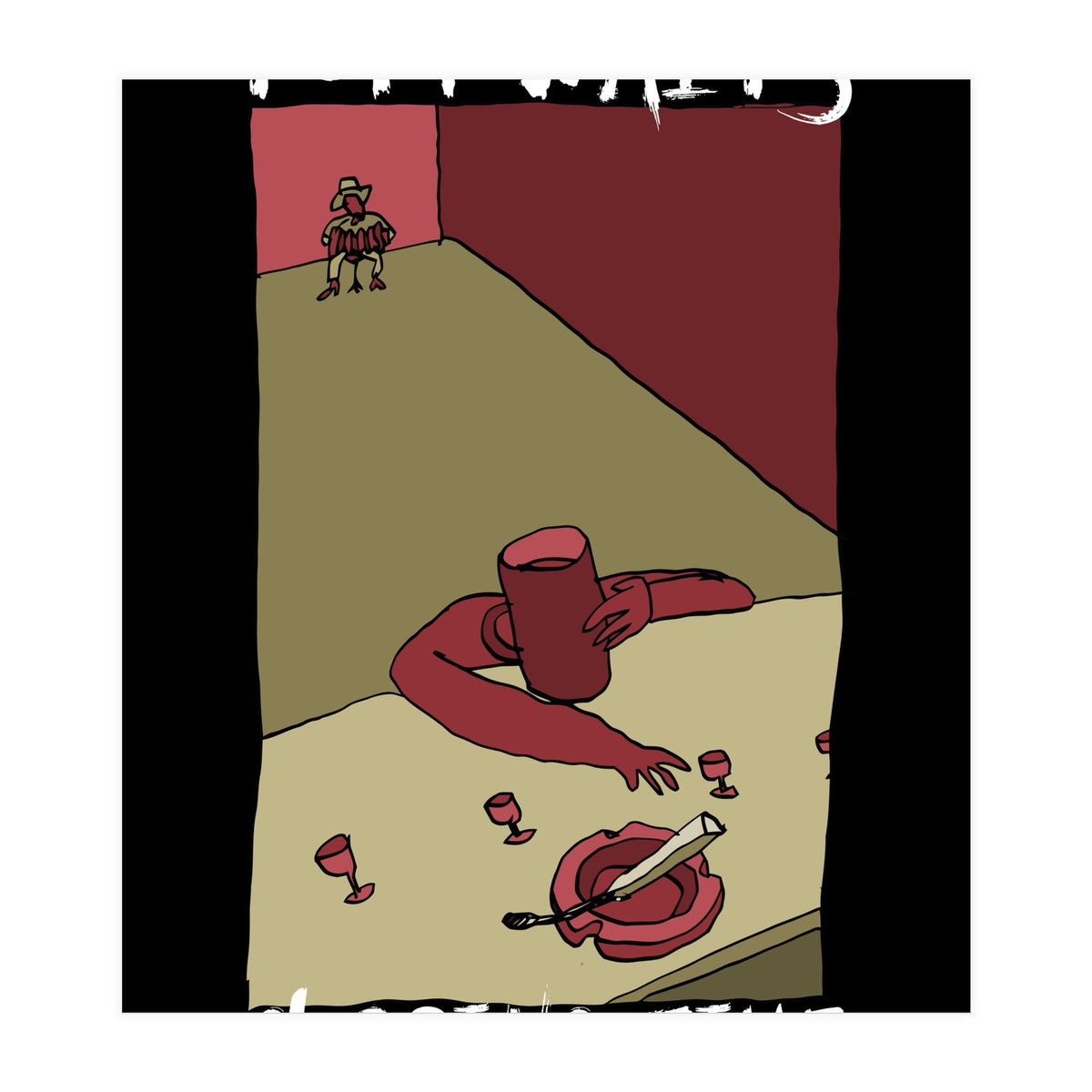 Tom Waits - Closing Time (Print Only)