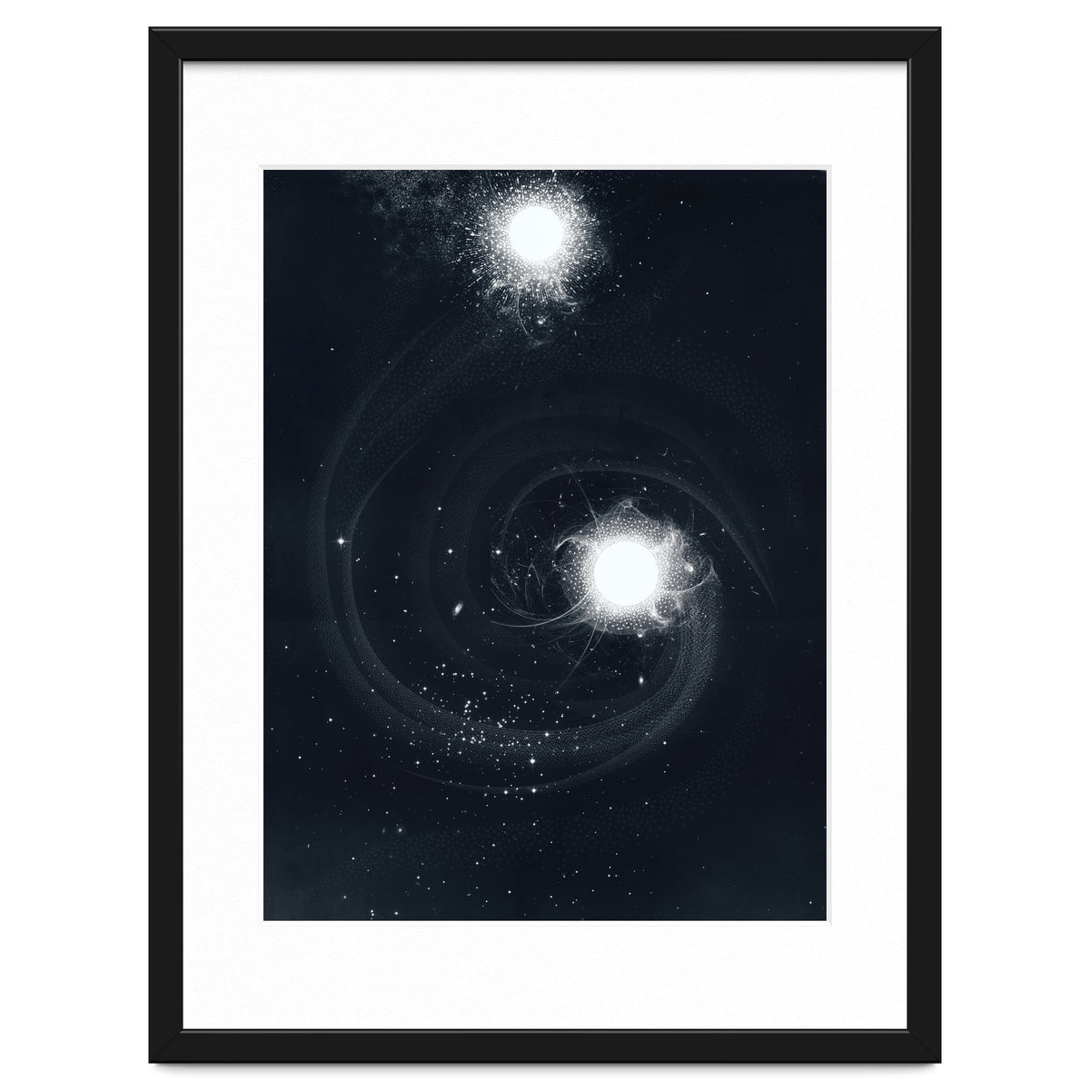 Vintage Cosmos: Double Spiral Nebula