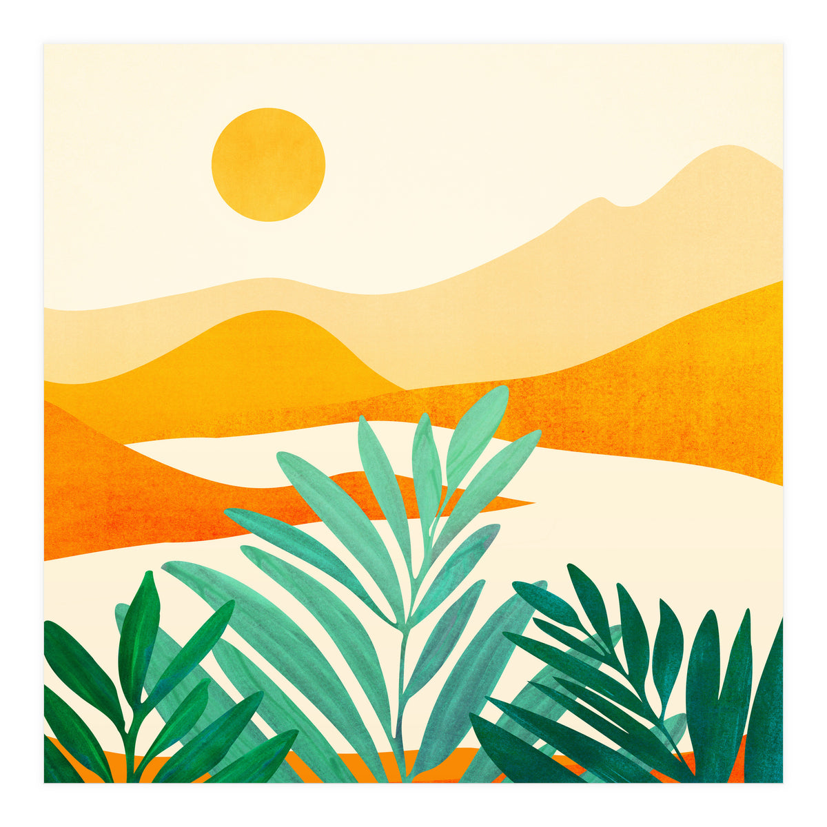 Golden Alpine Sunset (Print Only)