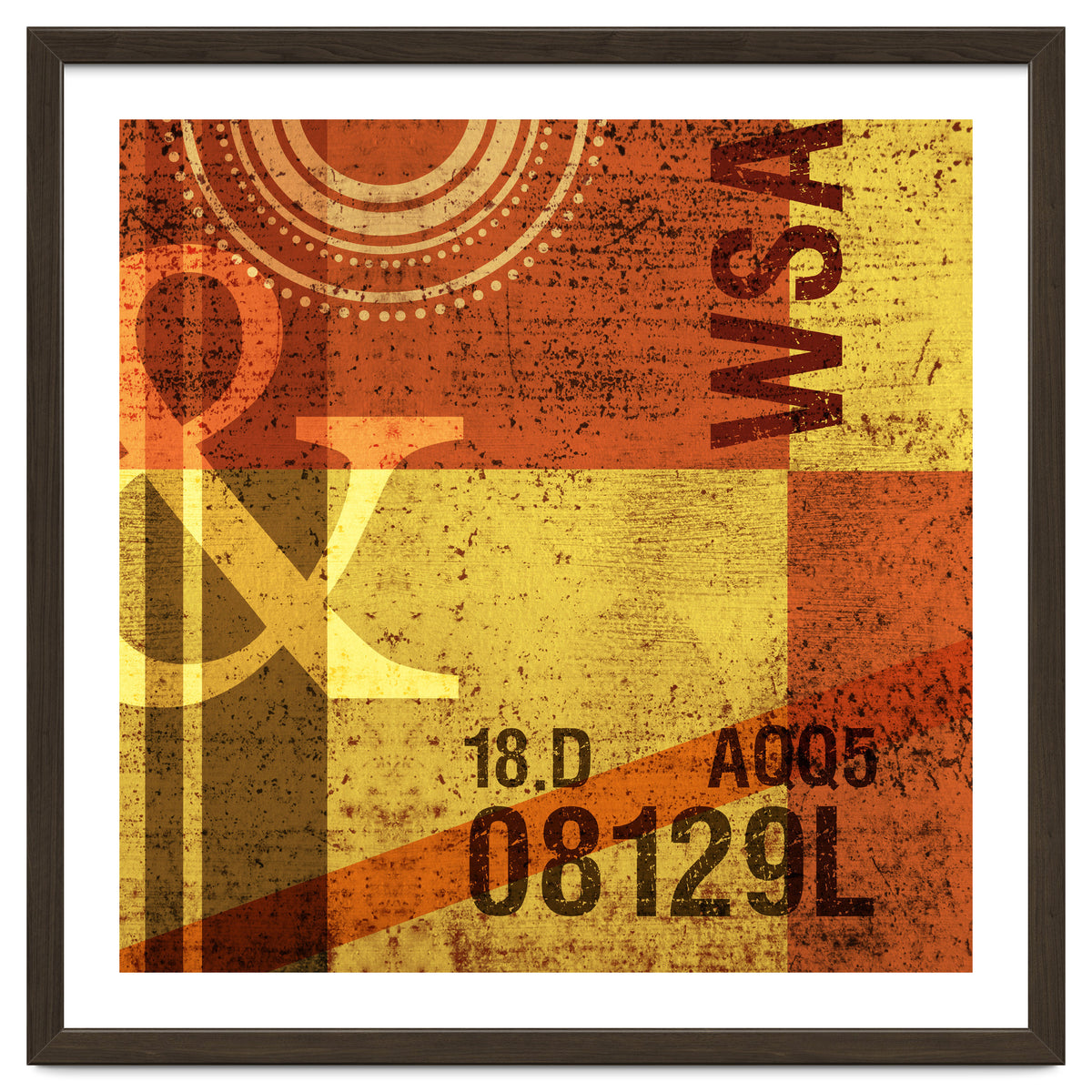 Abstract Industrial Yellow