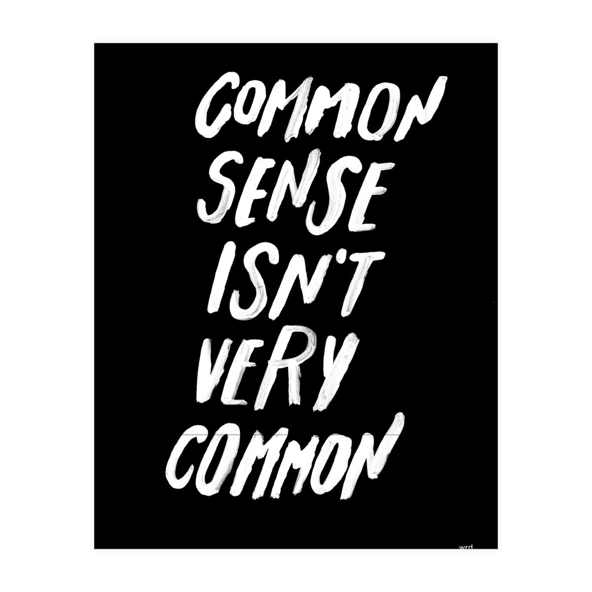 UNCOMMON SENSE (Print Only)