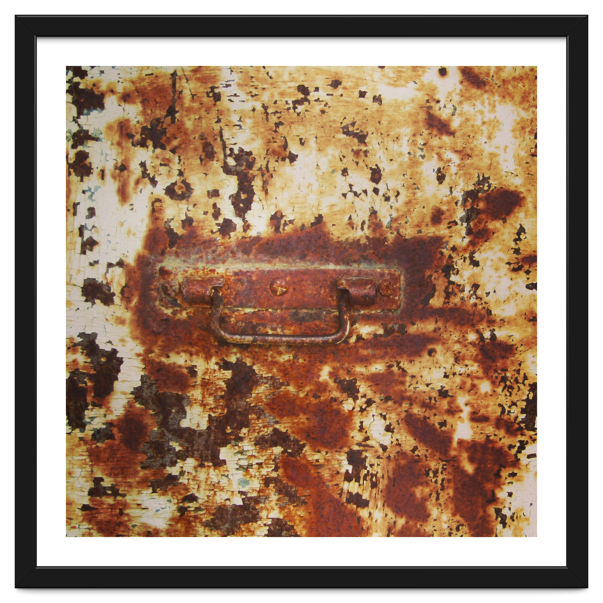 Rusty metal door