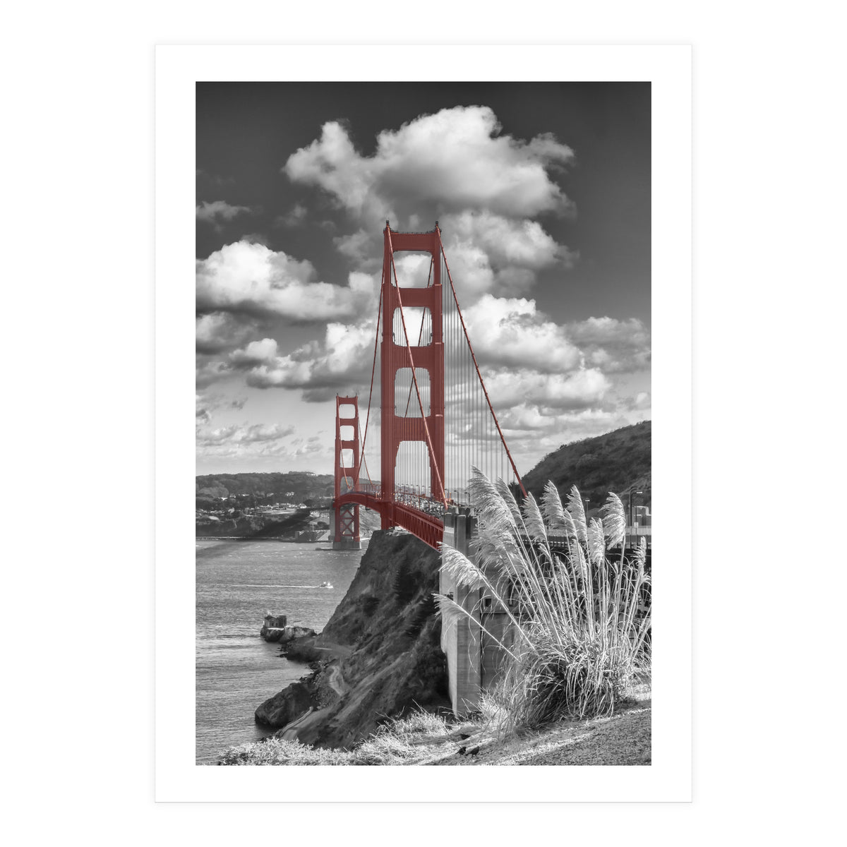 SAN FRANCISCO Golden Gate Bridge | colorkey  (Print Only)