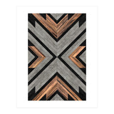 Urban Tribal Pattern No.2 - Concrete and Wood (Print Only) thumbnail