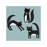 Black and White Tuxedo Cats (Print Only) thumbnail