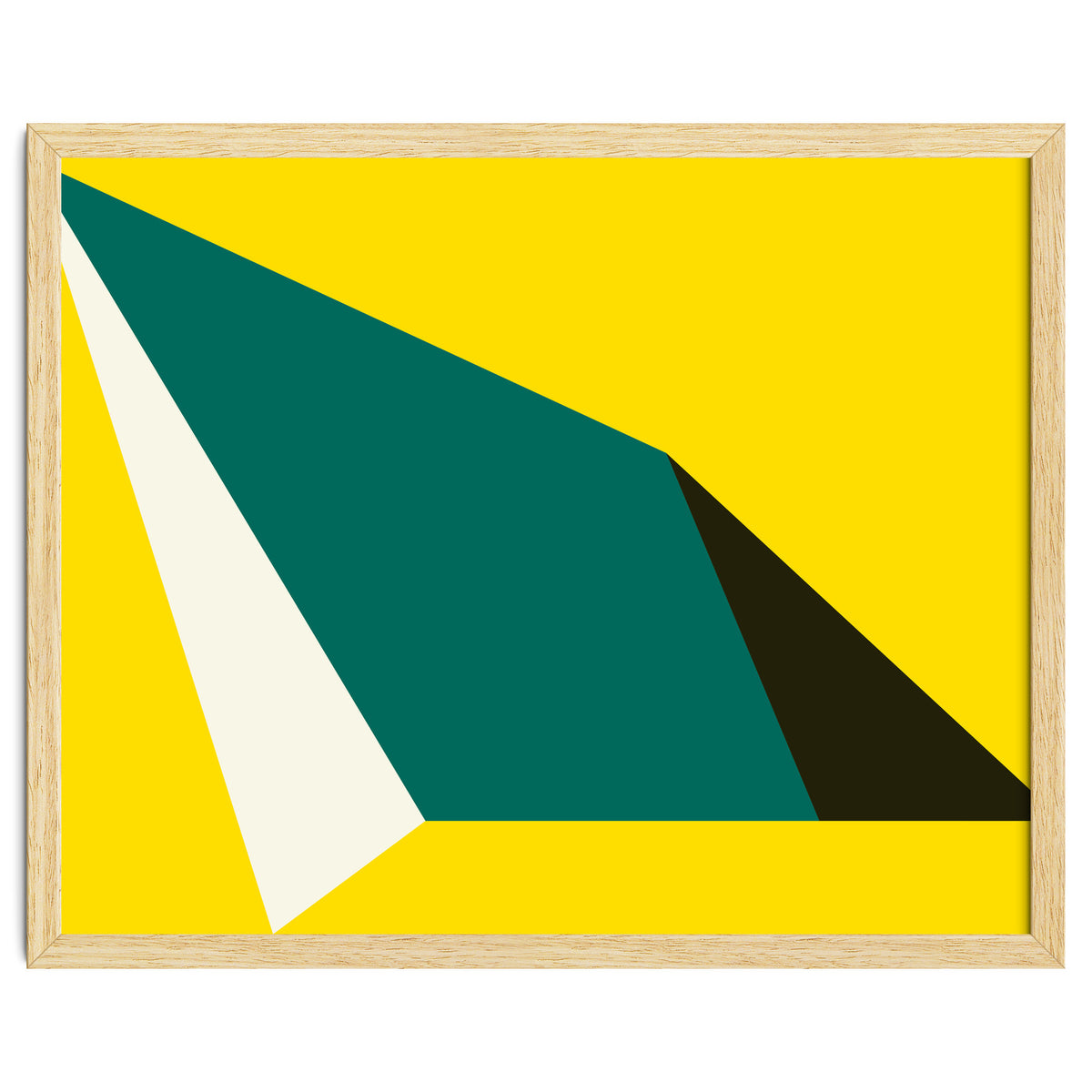 Geometric Shapes No. 74 - yellow, green & black