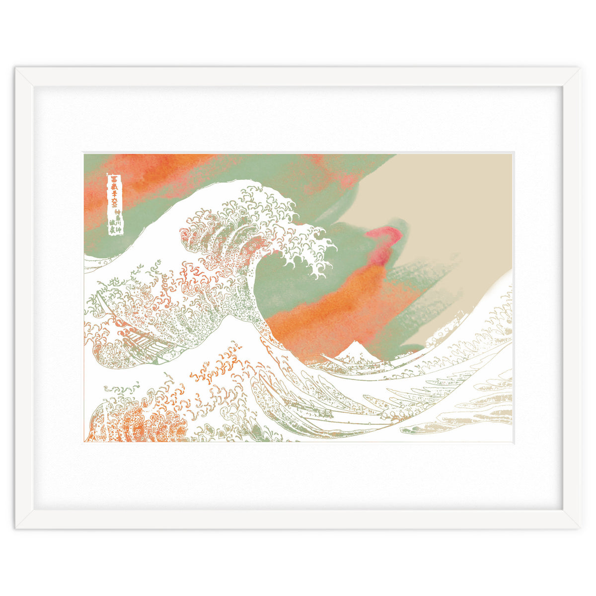 Calm into Great Wave Paint  I