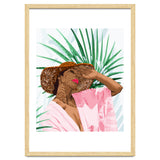 Sunshine in My Soul | Black Woman Tropical Travel | Modern Boho Palm Summer Vacation Fashion thumbnail