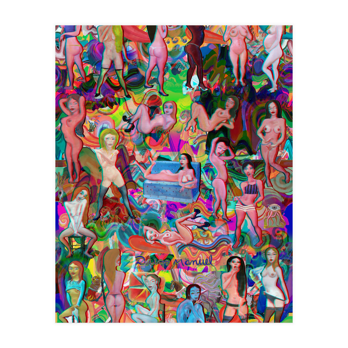 Chicas 3d 5 (Print Only)