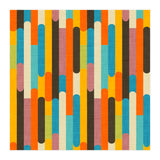 Retro Color Block Orange (Print Only) thumbnail