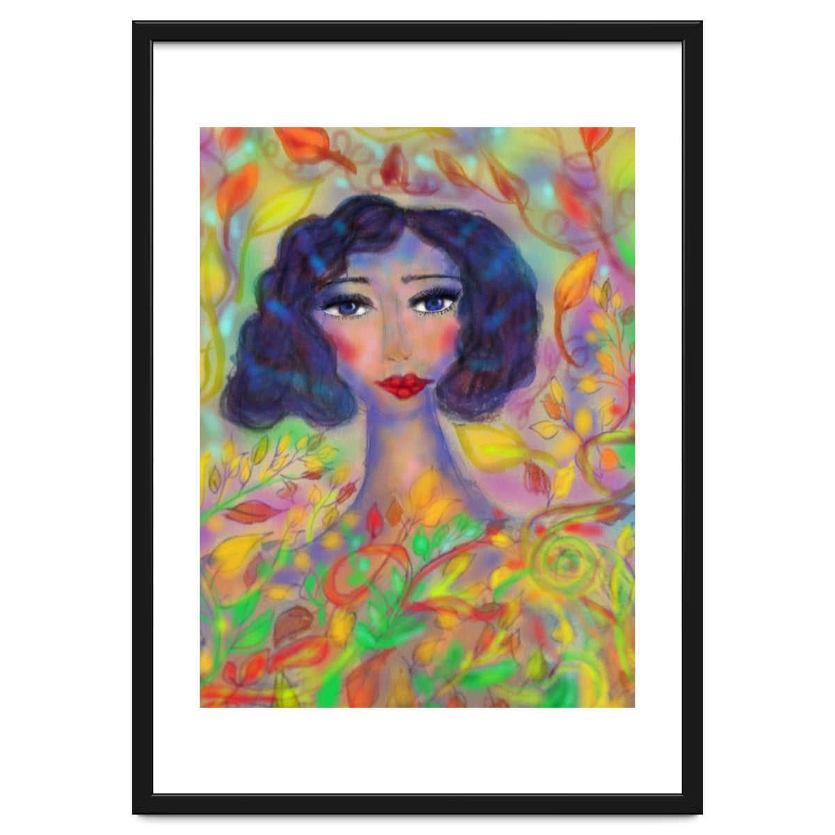 A GIRL IN AN ENCHANTED FOREST